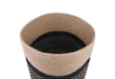 vidaXL Jute Blumentopf-Set 2 Stk. Schwarz/Natürlich Ø 28 cm Bild 3