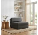 vidaXL Klappsofa Bett Dunkelgrau 2-in-1 Schlafsofa mit abnehmbarem Bezug Bild 1