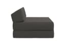vidaXL Klappsofa Bett Dunkelgrau 2-in-1 Schlafsofa mit abnehmbarem Bezug Bild 4