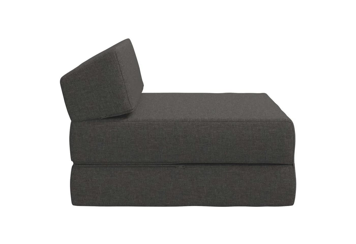 vidaXL Klappsofa Bett Dunkelgrau 2-in-1 Schlafsofa mit abnehmbarem Bezug - Bild 4