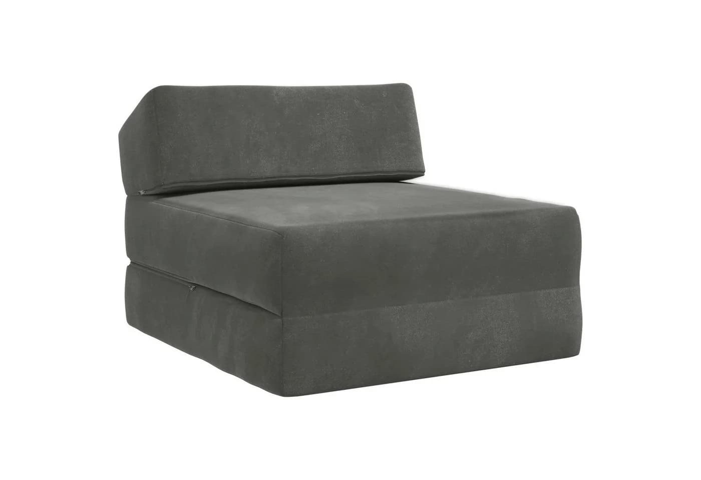 vidaXL Klappsofa mit Schlaffunktion Dunkelgrau Stoff - Bild 2