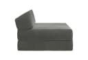 vidaXL Klappsofa mit Schlaffunktion Dunkelgrau Stoff Bild 4