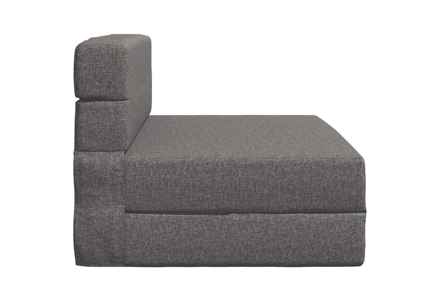 vidaXL Klappsofa Hellgrau Stoff 2-in-1 Schlafsofa - Bild 4