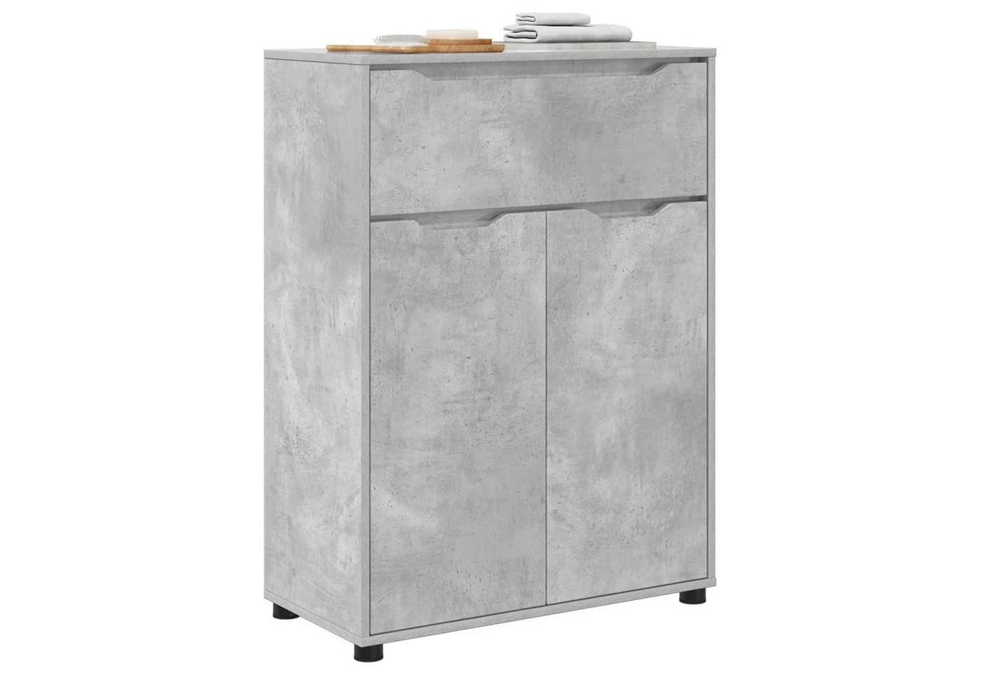 vidaXL Badezimmerschrank Beton Grau Holzwerkstoff Modern - Bild 3
