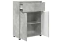 vidaXL Badezimmerschrank Beton Grau Holzwerkstoff Modern Bild 5