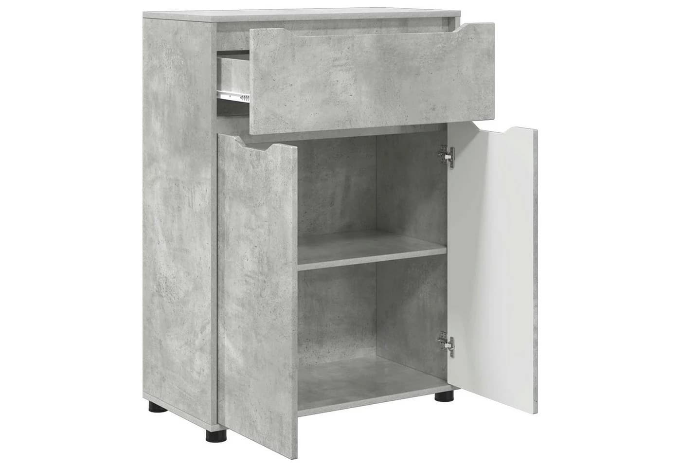 vidaXL Badezimmerschrank Beton Grau Holzwerkstoff Modern - Bild 5