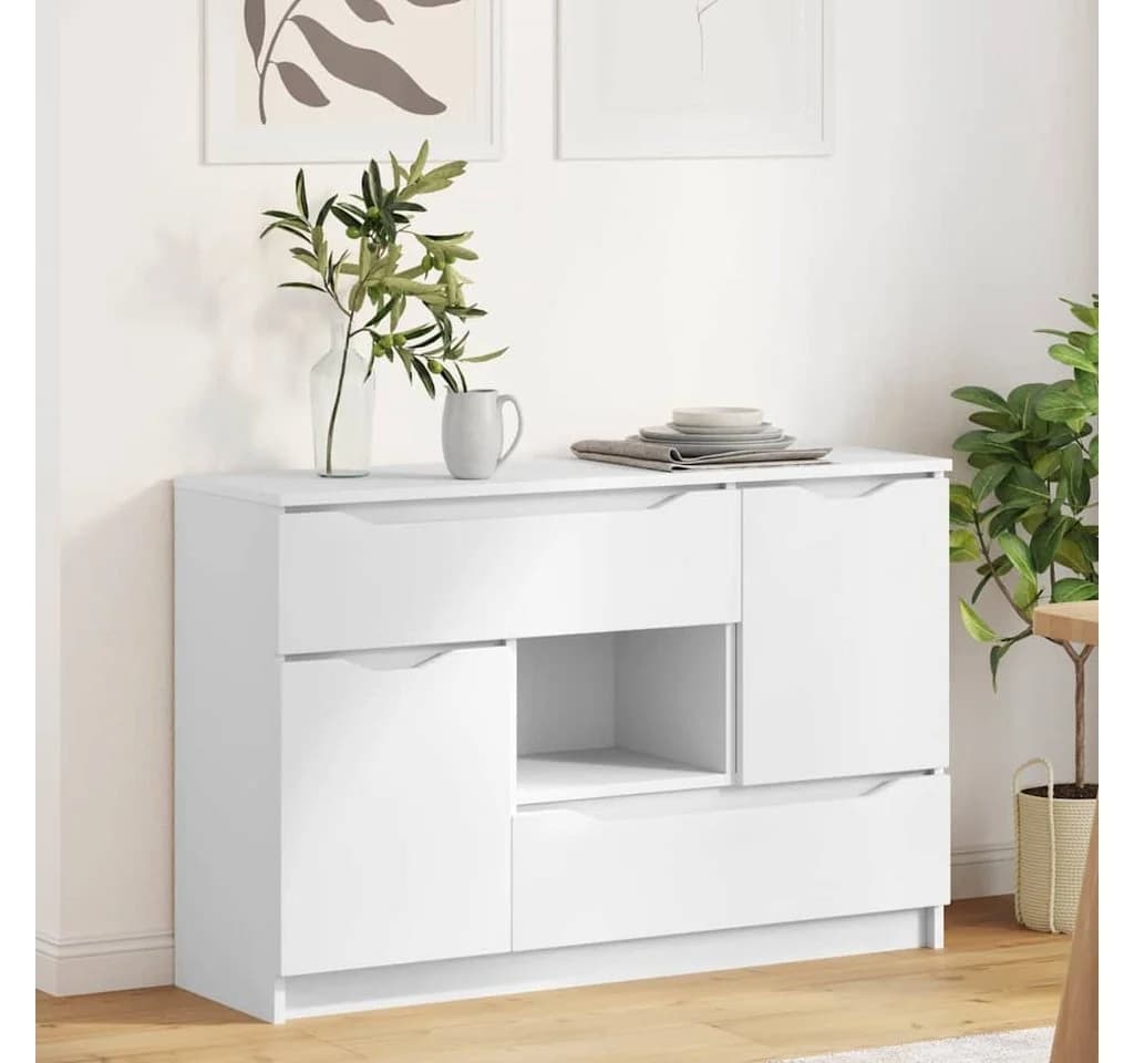 vidaXL Sideboard Weiß mit Schubladen