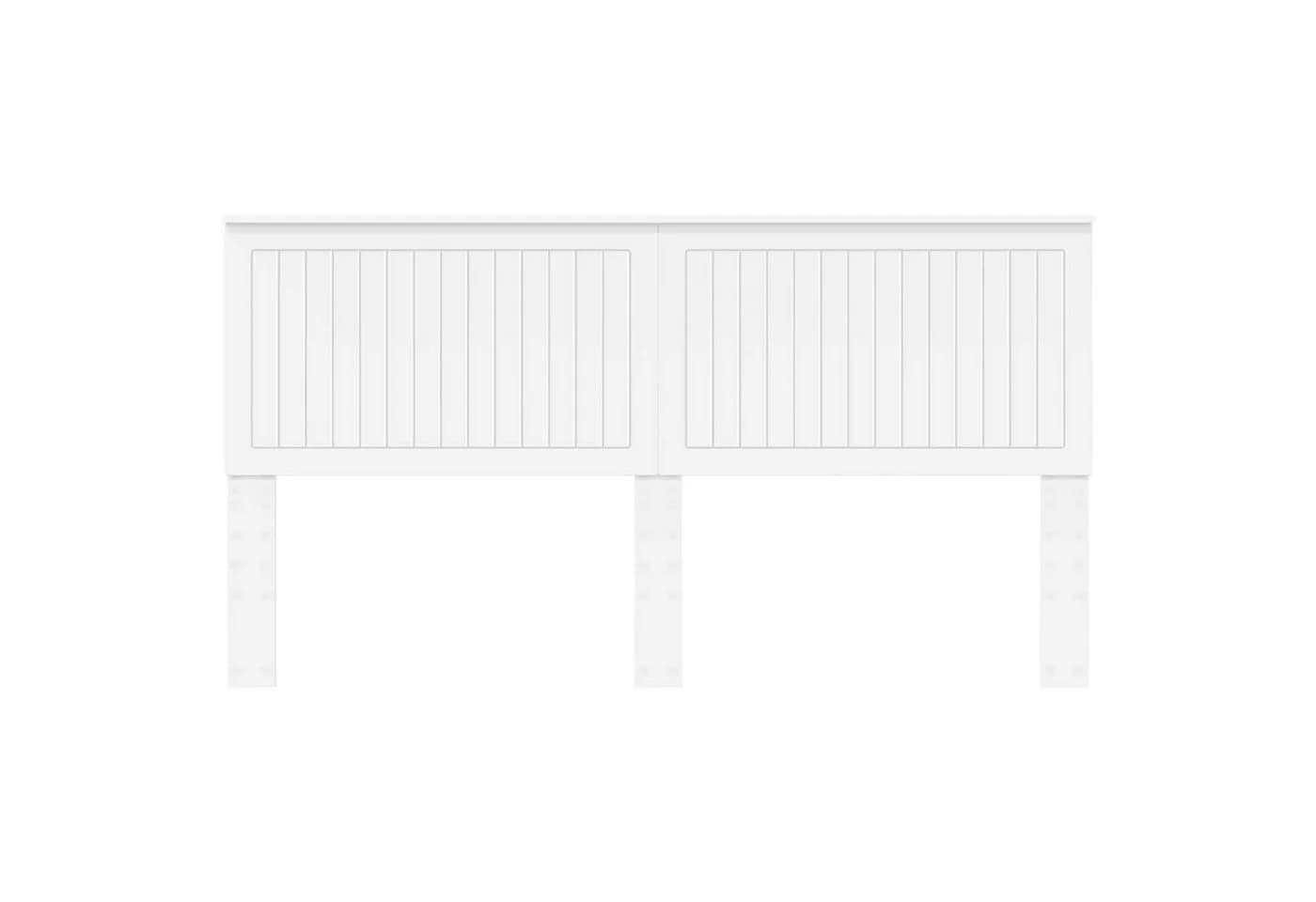 vidaXL Bett Kopfteil Weiß 180 cm Holzwerkstoff Modern - Bild 4