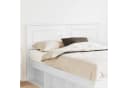 vidaXL Bett Kopfteil Weiß Holzwerkstoff Modern Bild 1