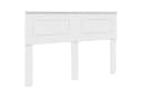 vidaXL Bett Kopfteil Weiß Holzwerkstoff Modern Bild 2