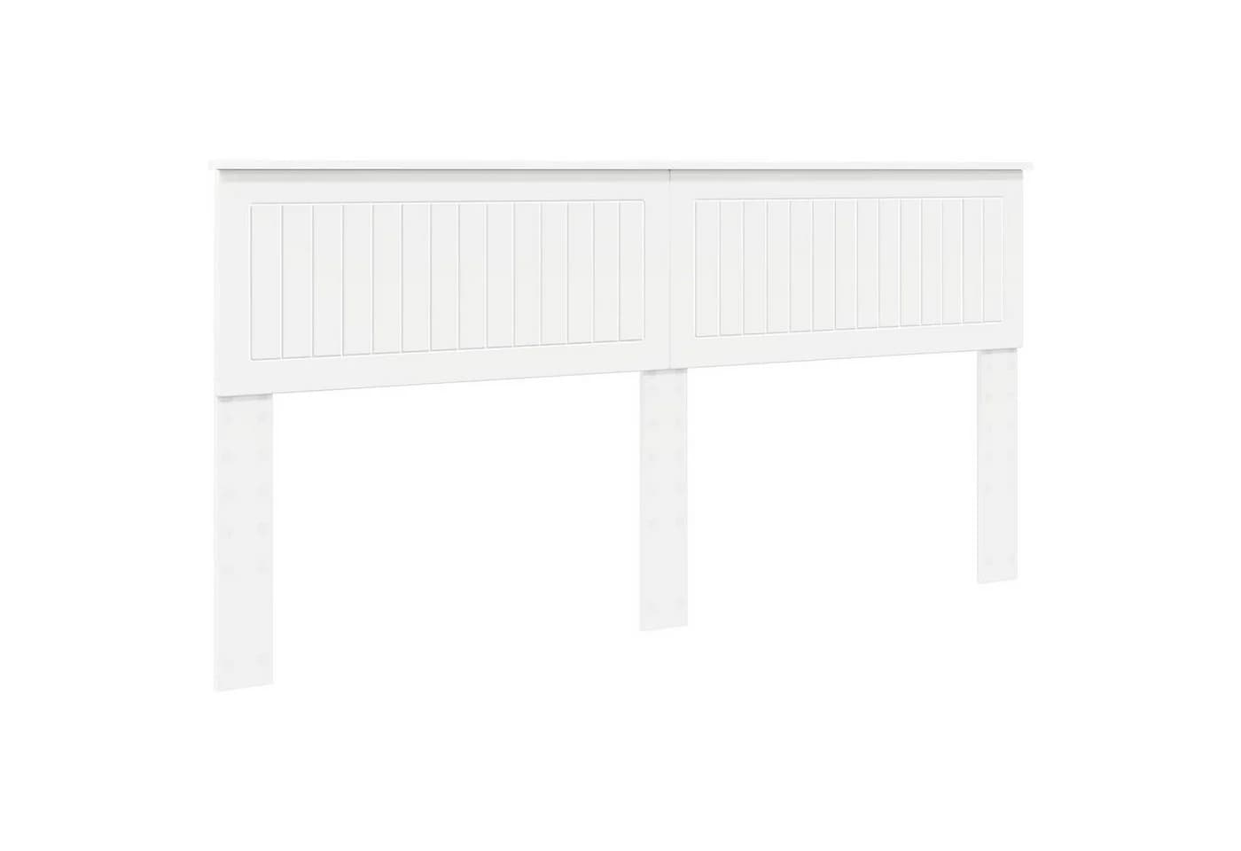 vidaXL Bett Kopfteil Weiß Holzwerkstoff Modern - Bild 2