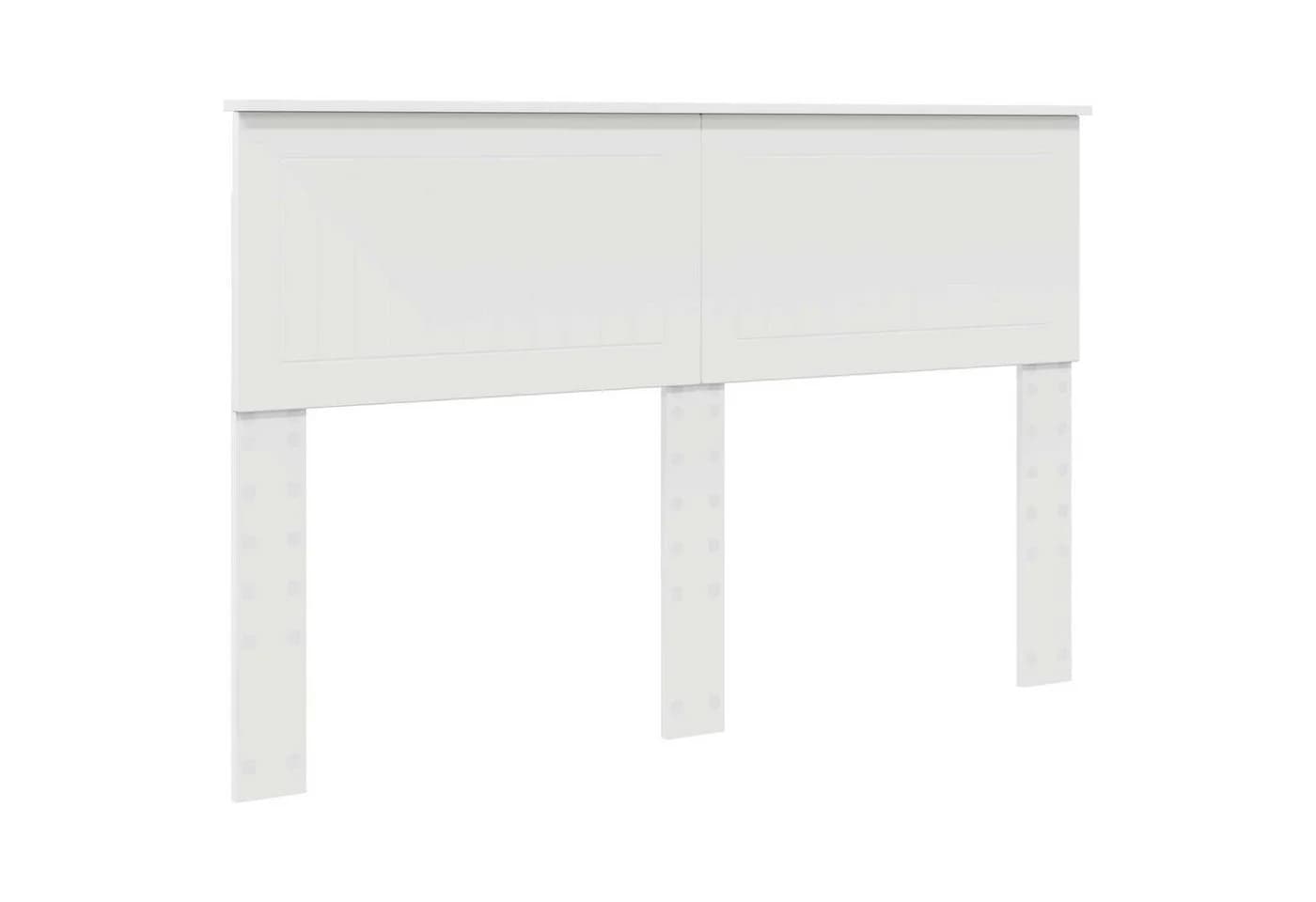 vidaXL Bett Kopfteil Weiß Holzwerkstoff Modern - Bild 2