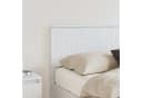 vidaXL Bett Kopfteil Weiß Holzwerkstoff Modern Bild 3