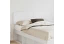 vidaXL Bett Kopfteil Weiß Holzwerkstoff Modern Bild 1