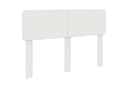 vidaXL Bett Kopfteil Weiß Holzwerkstoff Modern Bild 2
