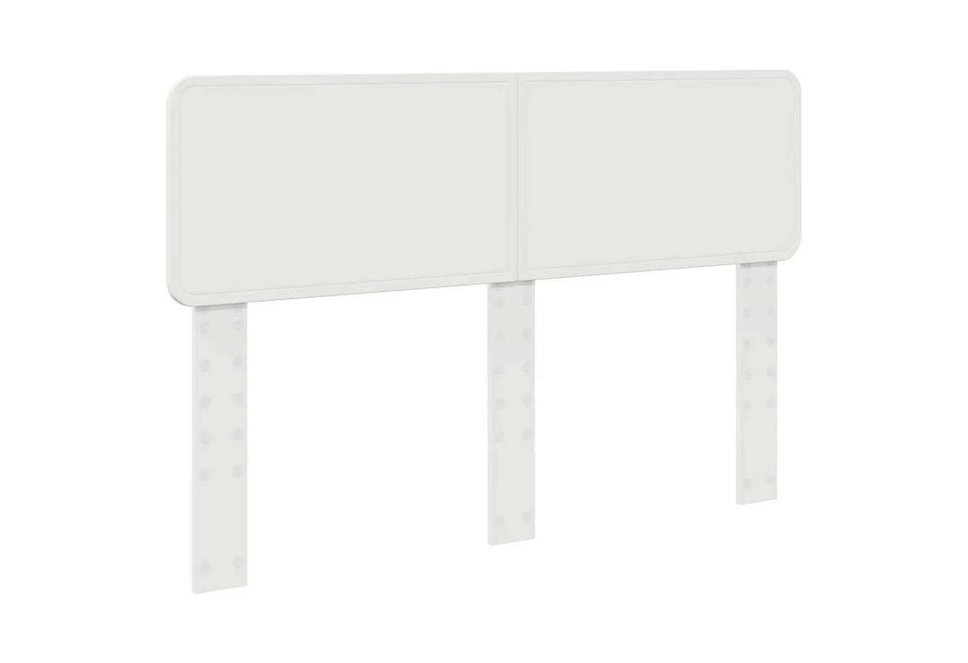 vidaXL Bett Kopfteil Weiß Holzwerkstoff Modern - Bild 2