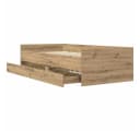 vidaXL Bettrahmen Artisan-Eiche Massives Kiefernholz Bild 5