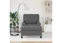 vidaXL Chaiselongue Lounge-Liege Dunkelgrau Stoff Bild 3