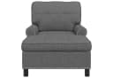 vidaXL Chaiselongue Lounge-Liege Dunkelgrau Stoff Bild 4