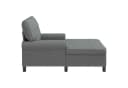 vidaXL Chaiselongue Lounge-Liege Dunkelgrau Stoff Bild 5