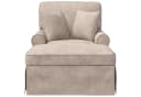 vidaXL Chaiselongue ARES mit Rock und Kissen Beige Bild 4