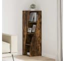 vidaXL Eckschrank Geräucherte Eiche Modern Holzwerkstoff Bild 1
