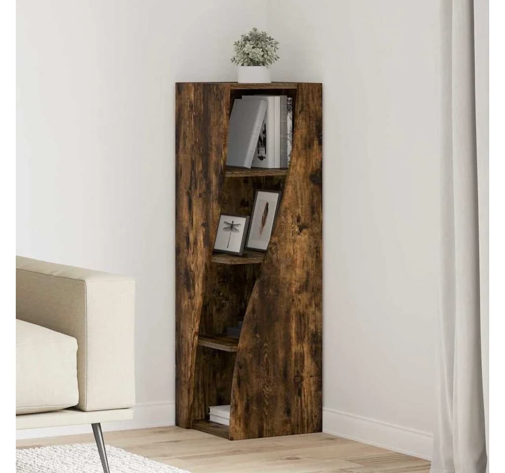 vidaXL Eckschrank Geräucherte Eiche Modern Holzwerkstoff