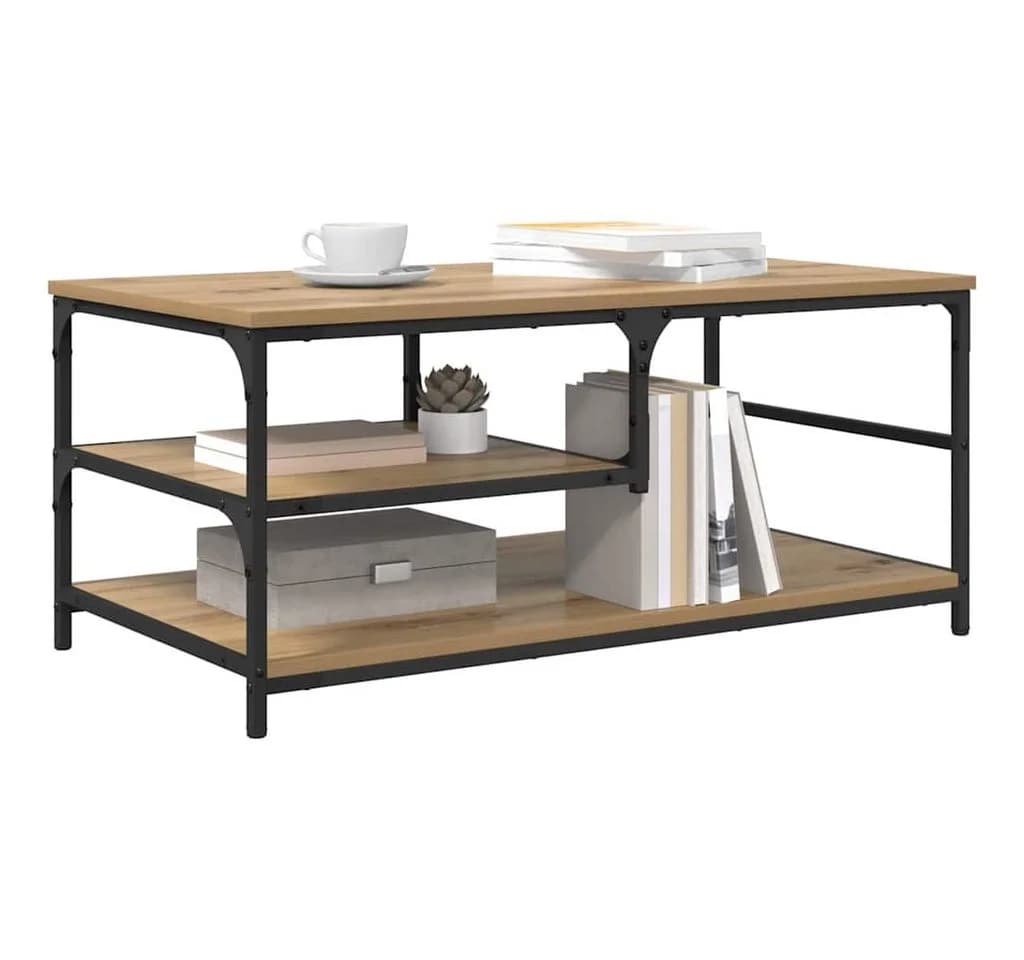 vidaXL Couchtisch Artisan-Eiche Holzwerkstoff Metallrahmen - Bild 3