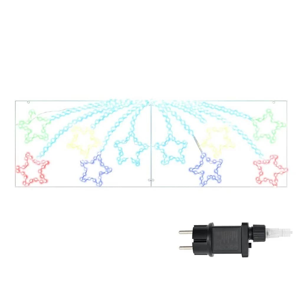 vidaXL Weihnachtsstern mit 432 LEDs Mehrfarbig PVC - Bild 2