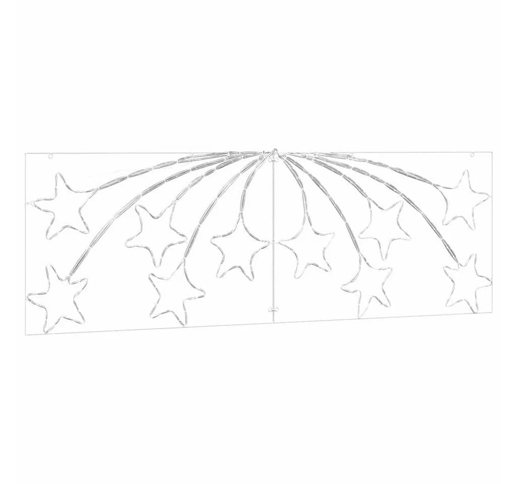 vidaXL Weihnachtsstern mit 432 LEDs Mehrfarbig PVC - Bild 4