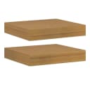 vidaXL Wandregal Beige Holzwerkstoff 2-tlg. Bild 2