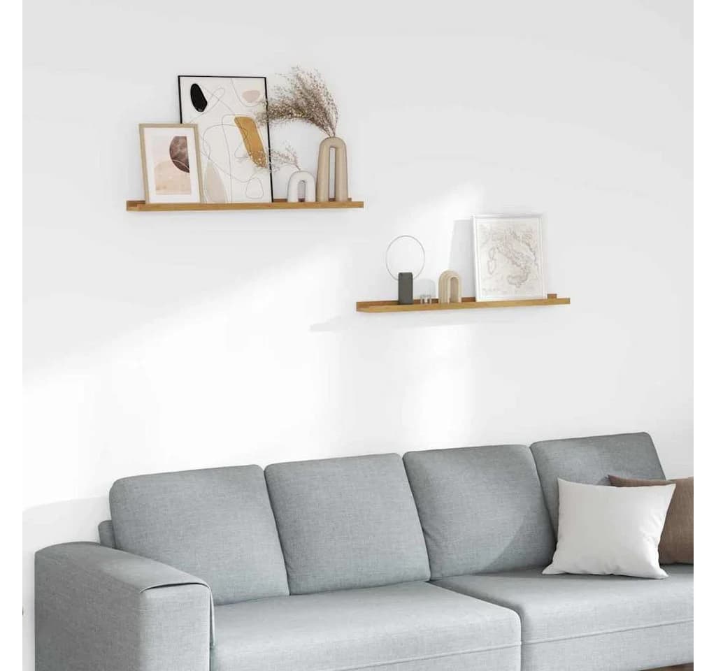 vidaXL Wandregal 2-tlg. Beige Holzwerkstoff Modern