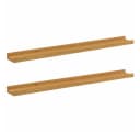 vidaXL Wandregal 2-tlg. Beige Holzwerkstoff Modern Bild 2