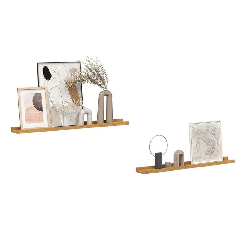 vidaXL Wandregal 2-tlg. Beige Holzwerkstoff Modern - Bild 3