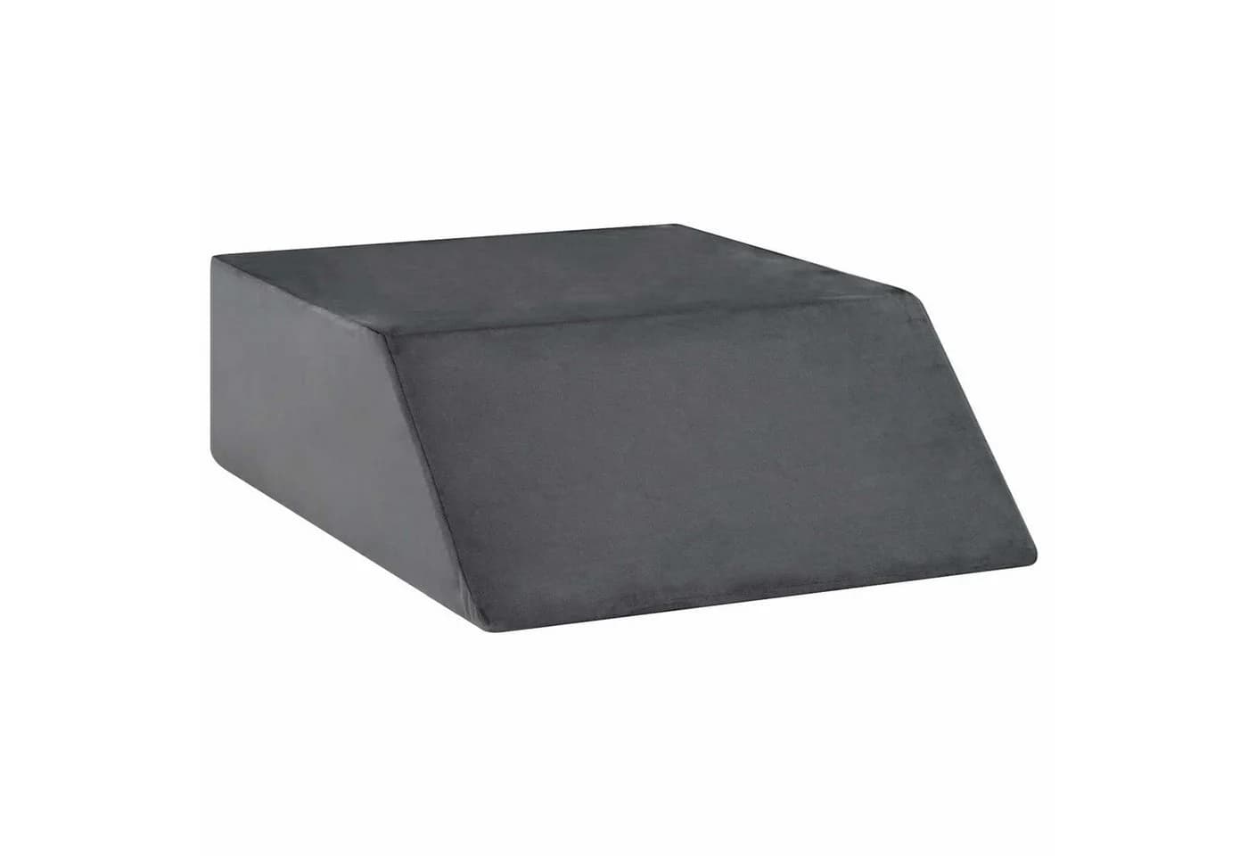 vidaXL Beinkissen Grau Samt PU-Schaum - Bild 2
