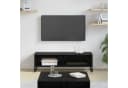 vidaXL TV-Schrank Schwarz Eichen-Optik Industrial Design Bild 1