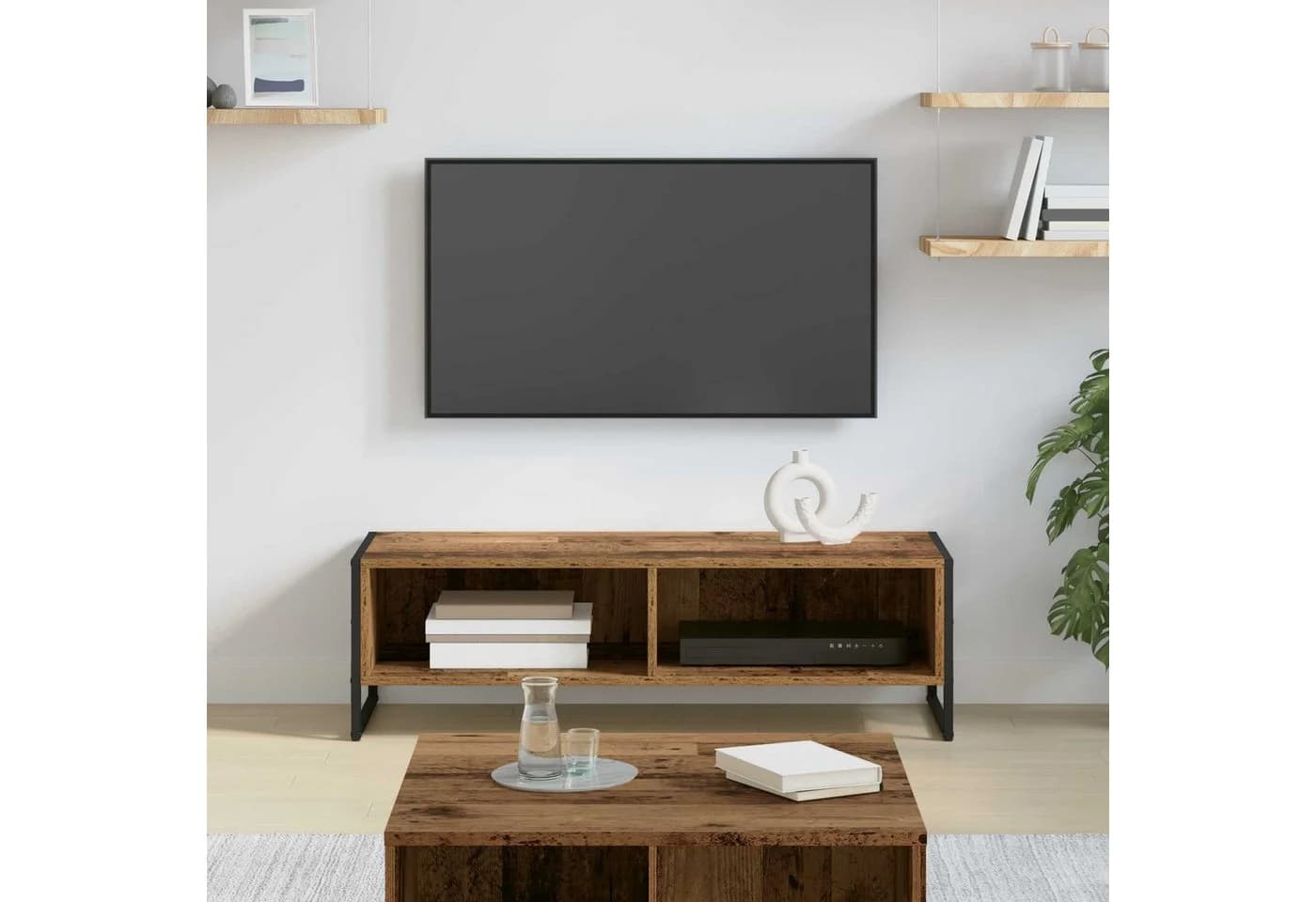 vidaXL TV-Schrank Altholz Holzwerkstoff