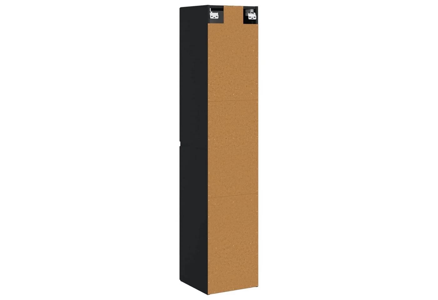 vidaXL Badezimmerspiegelschrank Wandmontiert Schwarz Holzwerkstoff - Bild 4