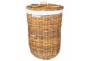 vidaXL Wäschekorb-Set 2 Stk. Kubu-Rattan mit Deckel Naturbraun Bild 5