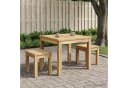vidaXL Couchtisch Weiß Massivholz Akazie Bild 3