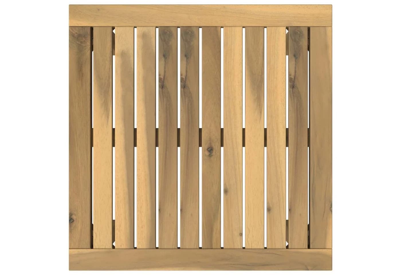 vidaXL Couchtisch Weiß Massivholz Akazie - Bild 5