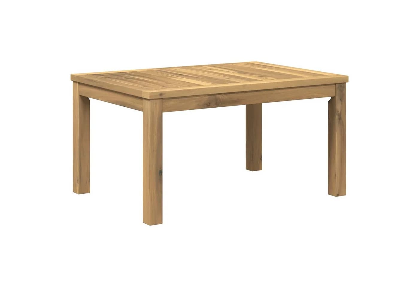 vidaXL Couchtisch Weiß Massivholz Akazie Rustikal - Bild 2