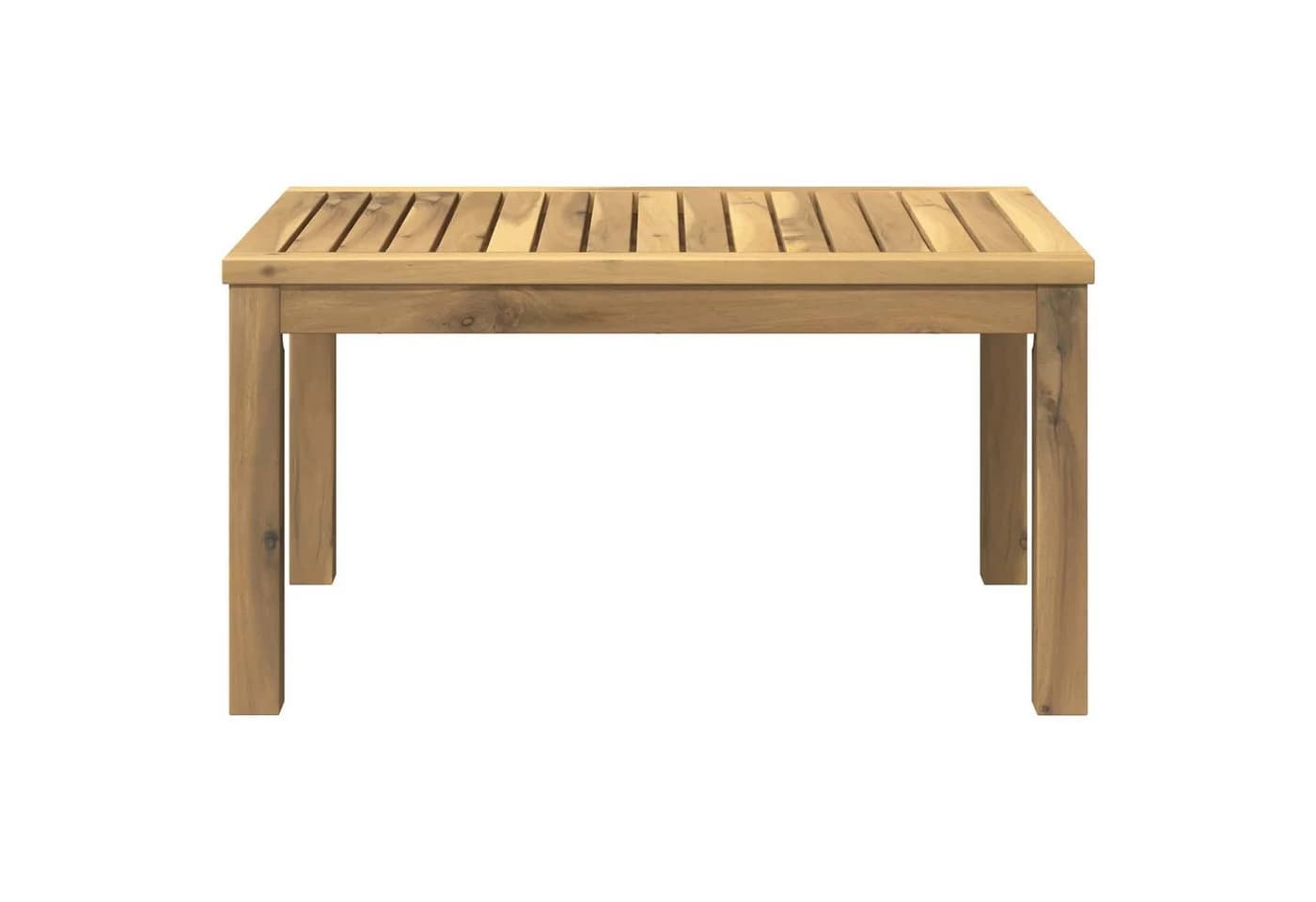 vidaXL Couchtisch Weiß Massivholz Akazie Rustikal - Bild 4
