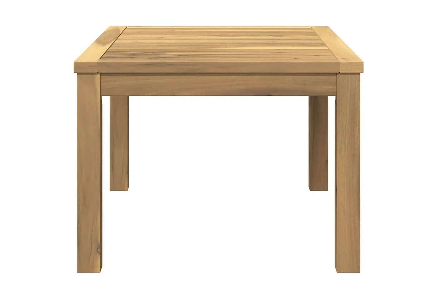 vidaXL Couchtisch Weiß Massivholz Akazie Rustikal - Bild 5