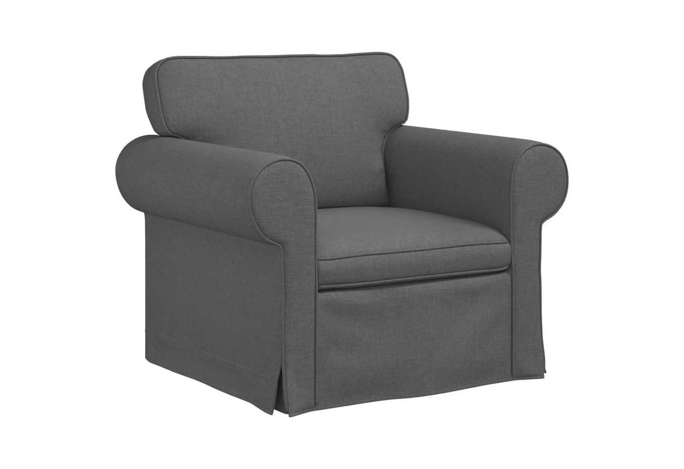 vidaXL Sofa Dunkelgrau Stoff Metallrahmen Modernes Design - Bild 2