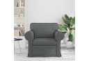 vidaXL Sofa Dunkelgrau Stoff Metallrahmen Modernes Design Bild 3