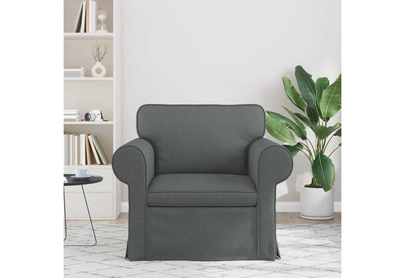 vidaXL Sofa Dunkelgrau Stoff Metallrahmen Modernes Design - Bild 3