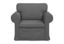 vidaXL Sofa Dunkelgrau Stoff Metallrahmen Modernes Design Bild 4