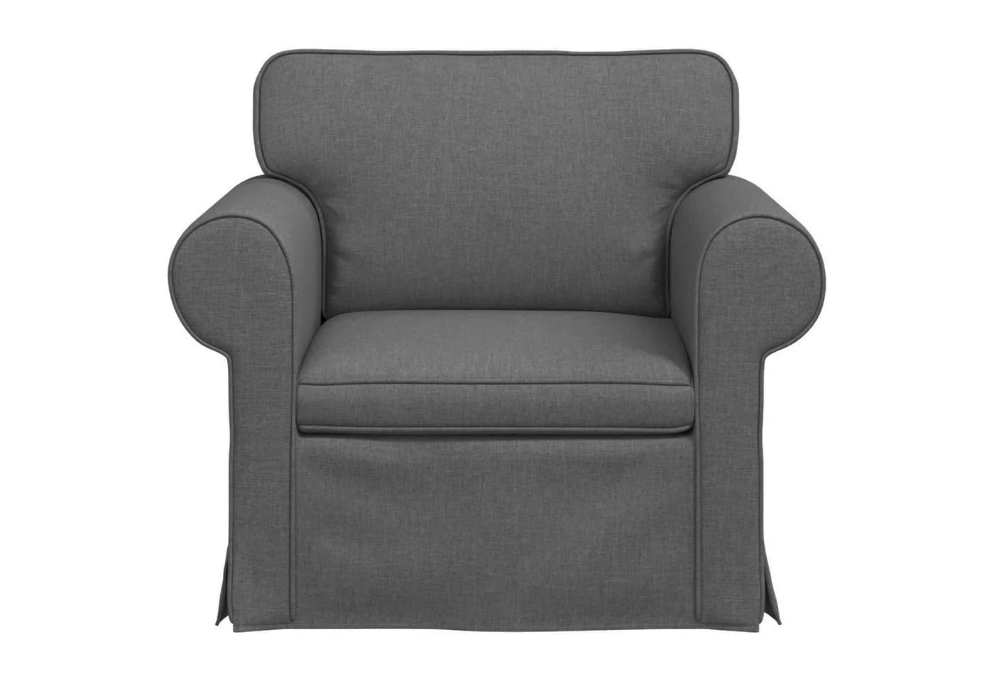 vidaXL Sofa Dunkelgrau Stoff Metallrahmen Modernes Design - Bild 4