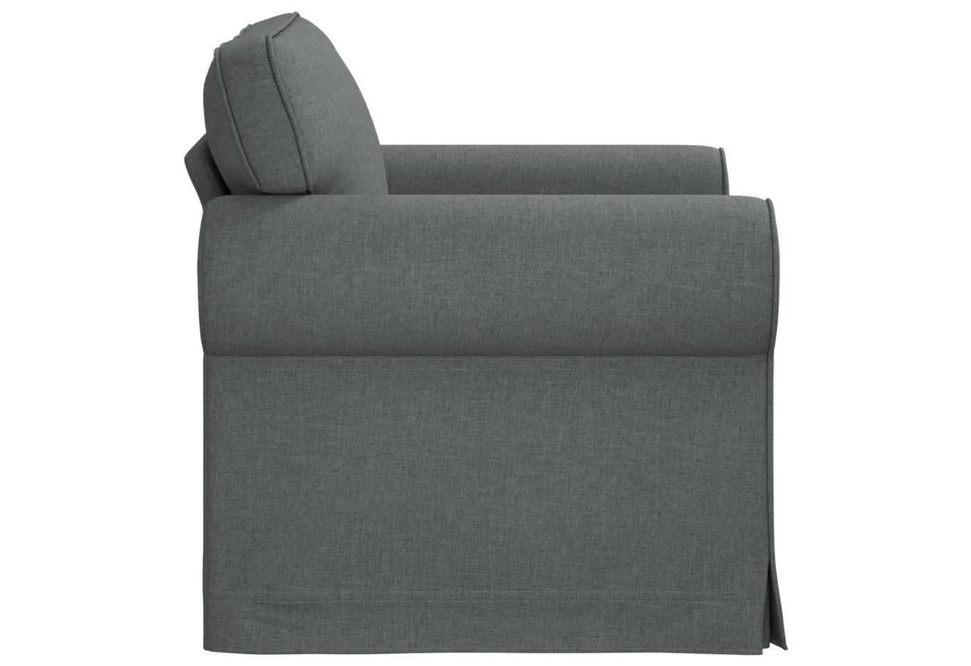 vidaXL Sofa Dunkelgrau Stoff Metallrahmen Modernes Design - Bild 5